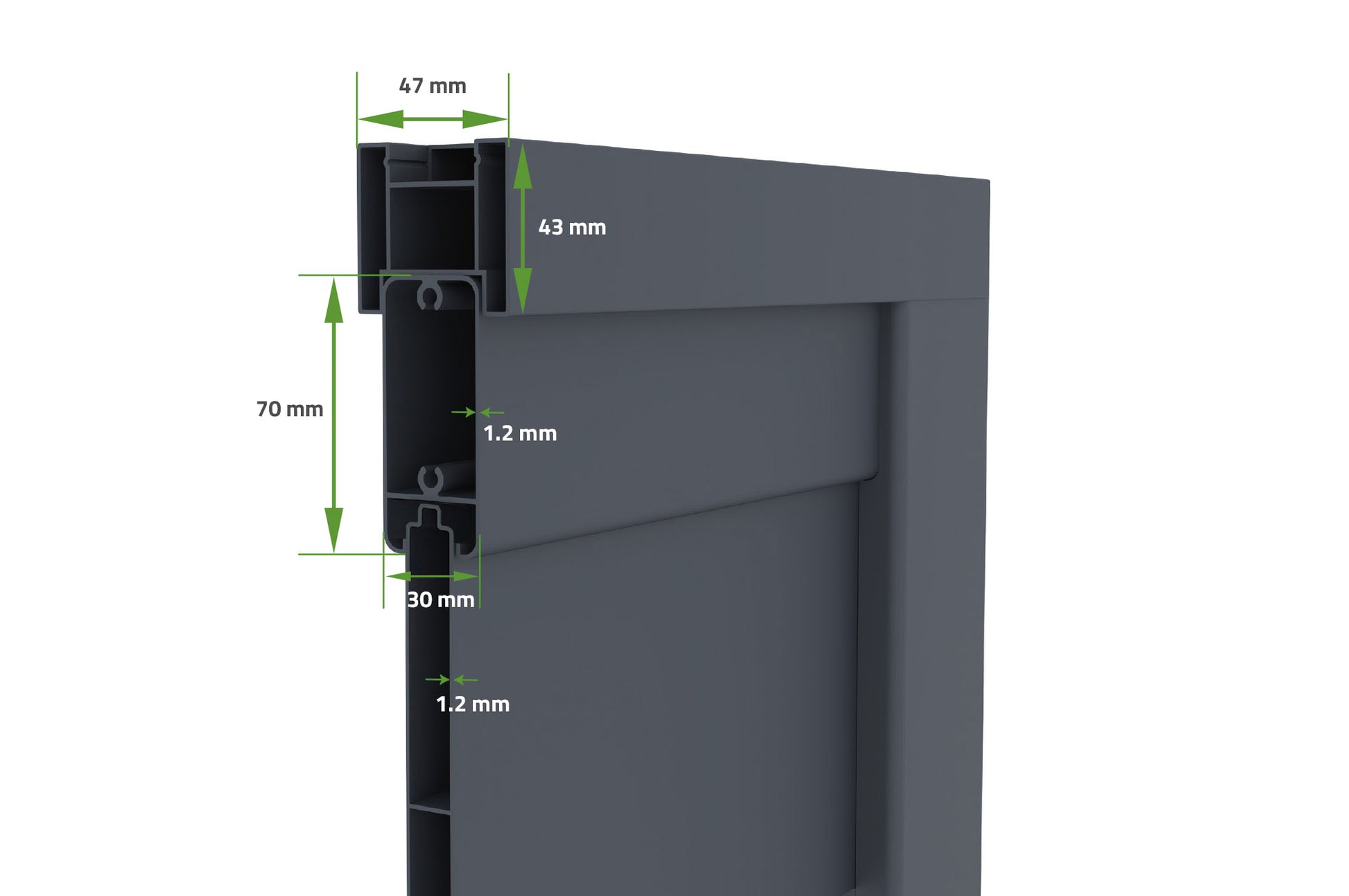 Portón corredera de aluminio ELITE con motor automático WiFi color antracita