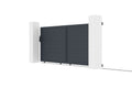 Portón corredera de aluminio ELITE con motor automático WiFi color antracita