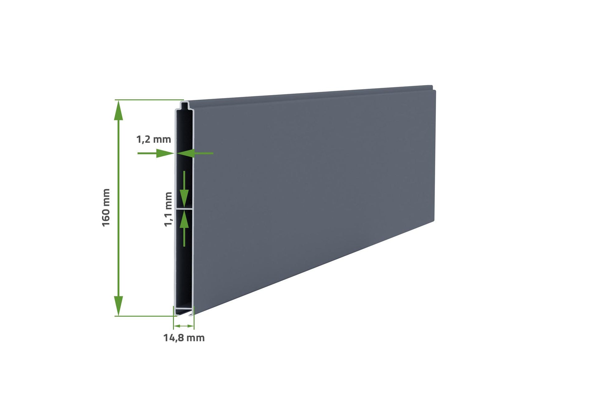 Portón corredera de aluminio ELITE con motor automático WiFi color antracita