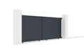 Portón corredera de aluminio ELITE con motor automático WiFi color antracita