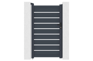 Puerta Peatonal de Aluminio ELITE Antracita