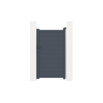 Puerta Peatonal de Aluminio EDGE Antracita