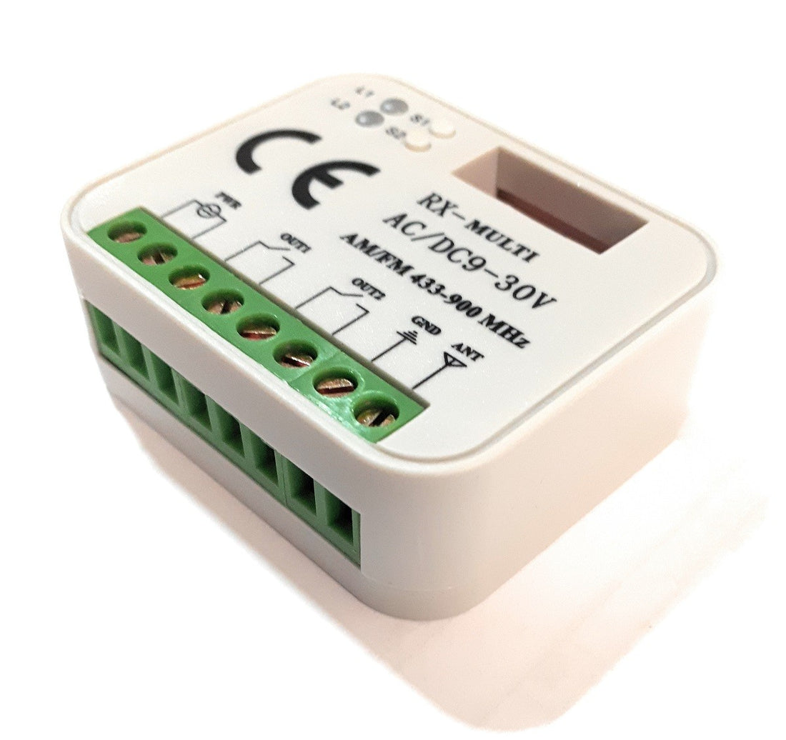 Receptor universal multifrecuencia para mandos puertas de Garaje